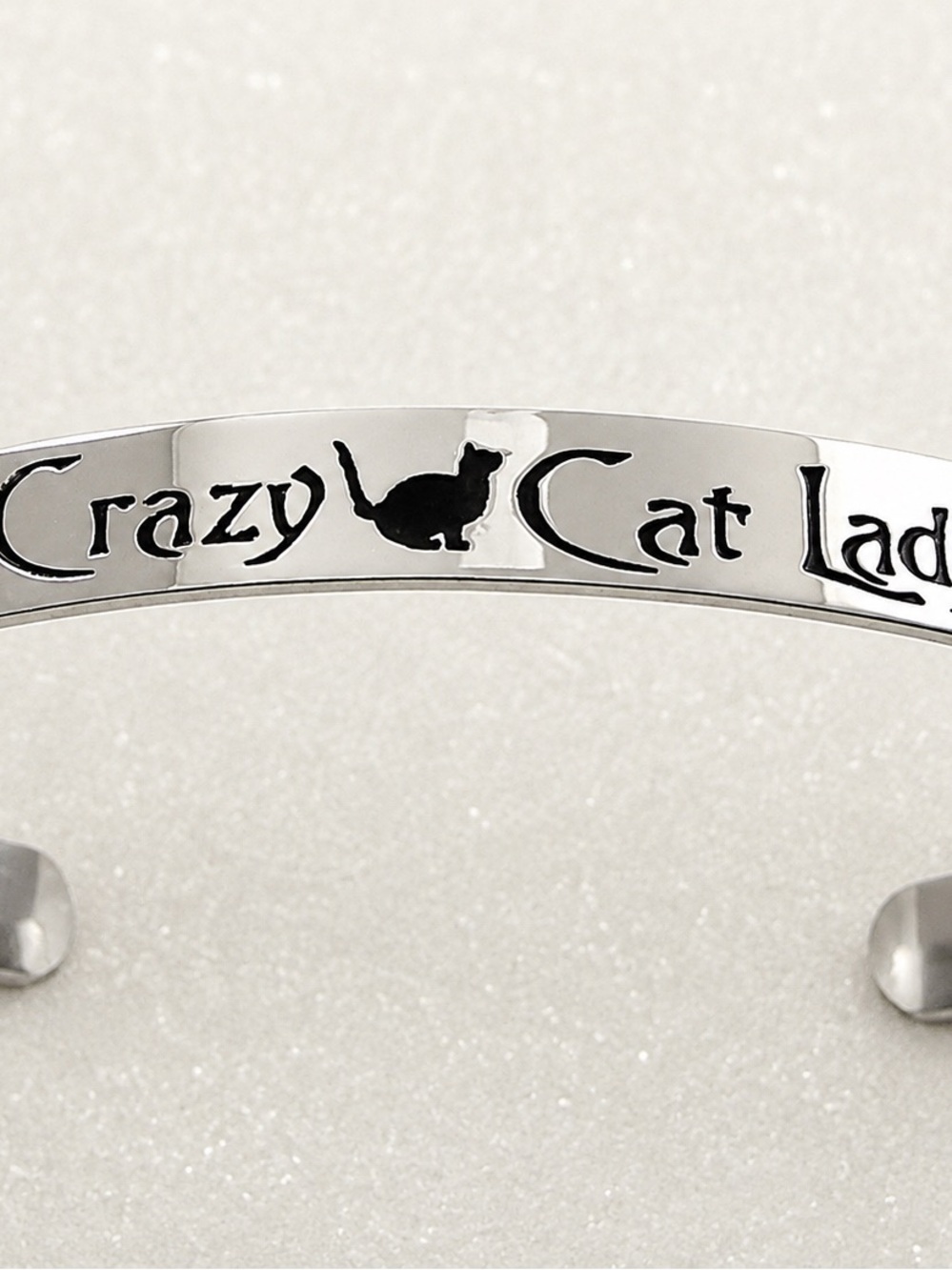 Crazy Cat Lady Cuff Bracelet - Picture 2 of 2